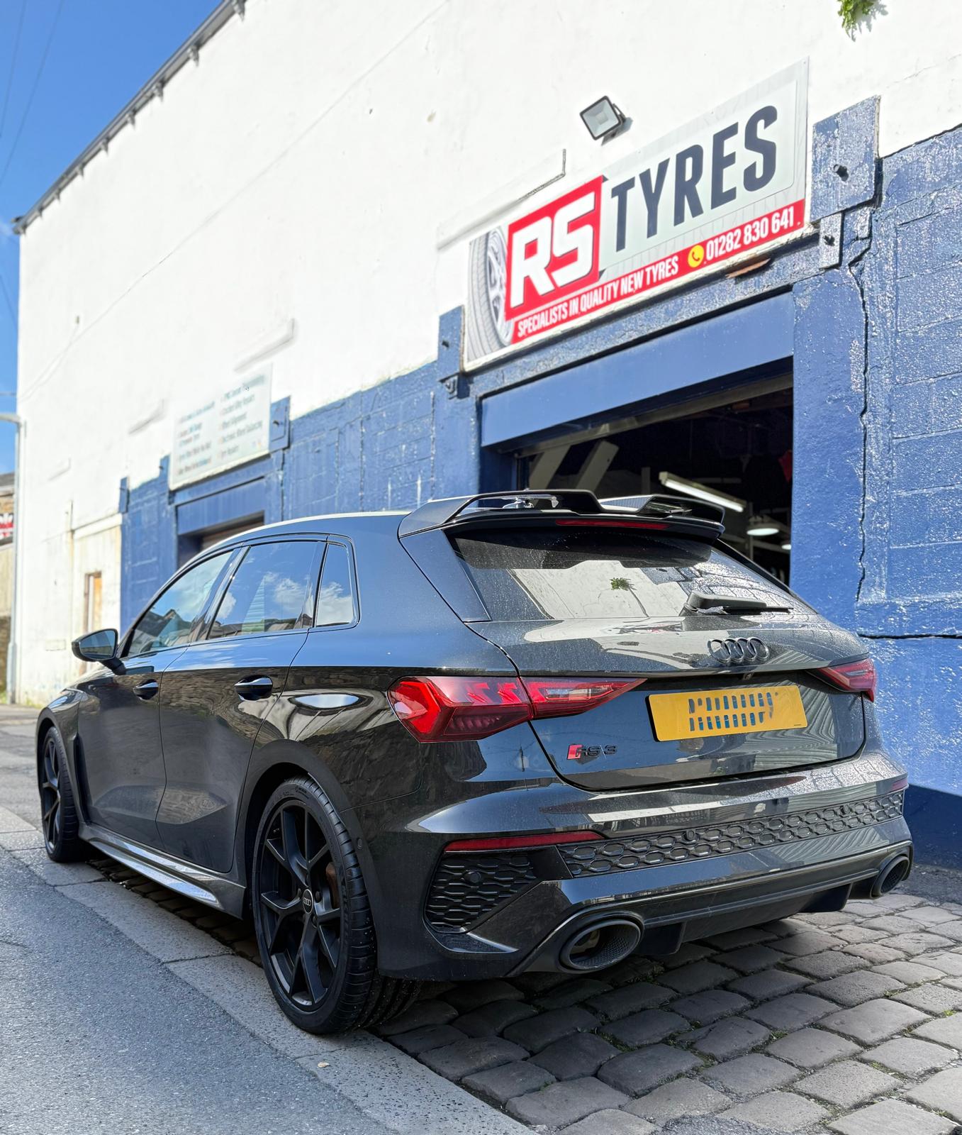 Audi RS3 — tyres fitted at RS Tyres, Burnley